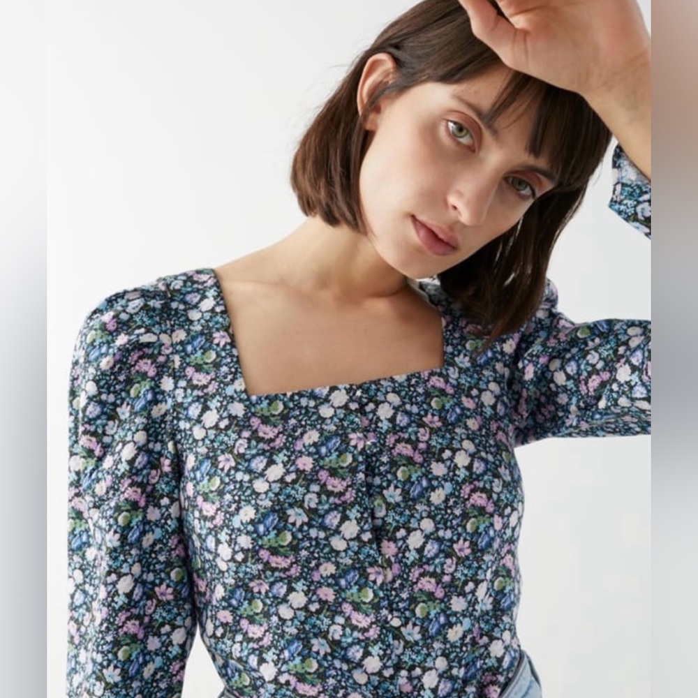 & Other Stories floral blouse